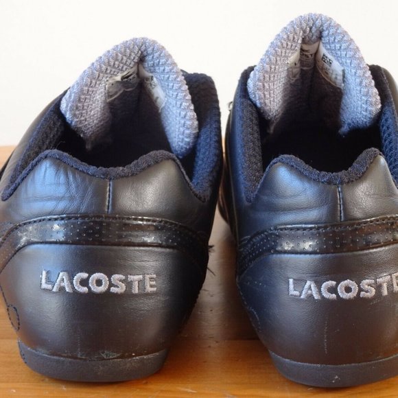 LACOSTE Protect Men's Casual Black Leather Loafer Shoes Size 12 US - Picture 5 of 11